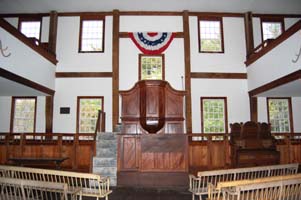 Interior, Fremont Meetinghouse