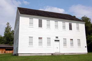 Left Corner View, Webster NH Meetinghouse